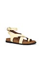 view 2 of 5 Anya Criss Cross Footbed Sandal in Sun Butter