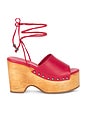 view 1 of 5 Front Row Wrap Clog in Salsa Leather