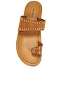 view 4 of 5 Amelie Tiny Stud Sandal in Cognac