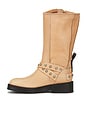 view 5 of 5 Wtf Janey Engineer Boot in Marzipan