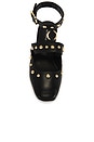 view 4 of 5 Camille Mystic O-ring Flat in Black Leather