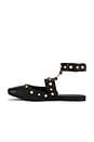 view 5 of 5 Camille Mystic O-ring Flat in Black Leather