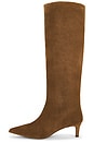view 5 of 5 Kiki Kitten Heel Boot in Tan Suede