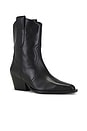 view 2 of 5 Cat Nap Cowboy Boot in Black Leather