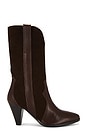 view 1 of 5 Feather Heel Boot in Chocolate