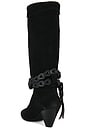 view 3 of 5 Bridget Belt Slouch Boot in Black Suede