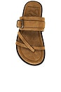 view 4 of 5 Belted Cross Strap Sandal in Driftwood Tan
