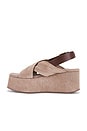 view 5 of 5 Beach Party Platform Sandal in Fawn Suede