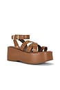 view 2 of 5 SANDALIA HAZEL FLATFORM in Latte Leather