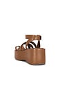 view 3 of 5 SANDALIA HAZEL FLATFORM in Latte Leather