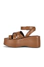 view 5 of 5 SANDALIA HAZEL FLATFORM in Latte Leather