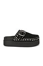 view 1 of 5 PANTUNFLA CAYATANA STUDDED  in Black Suede