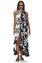 view 1 of 5 Graphic Palms Dress in Black & White
