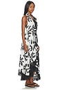 view 3 of 5 Graphic Palms Dress in Black & White