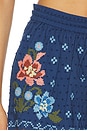view 6 of 6 SHORT in Stitched Garden Dark Blue