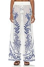view 1 of 6 PIERNA ANCHA in Nina Embroidery Off-white