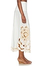 view 2 of 6 JUPE MIDI in Tropi Embroidery Off-white