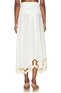 view 4 of 6 JUPE MIDI in Tropi Embroidery Off-white