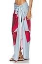 view 3 of 6 PAREO SARONG WITH TRIMS in Poppy Flowers