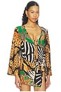 view 3 of 5 BLUSA DE FRENTE ABIERTO OPEN FRONT BLOUSE in Animal