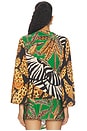 view 4 of 5 BLUSA DE FRENTE ABIERTO OPEN FRONT BLOUSE in Animal