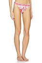 view 2 of 4 Cashew And Birds Low Bikini Bottom in Red