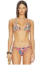 view 1 of 5 Triangle Bikini Top in Atlantic Rain Forest Multicolored