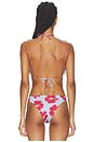 view 3 of 4 HAUT DE MAILLOT DE BAIN TRIANGLE PLACED HOT TOP in Poppy Flowers