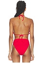 view 3 of 4 HAUT DE MAILLOT DE BAIN PLACED PRINT in Poppy Flowers