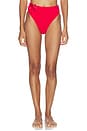 view 1 of 4 BRAGUITAS BIKINI CINTURA ALTA PLACED PRINT in Poppy Flowers