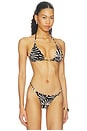 view 2 of 5 Jacquard Bikini Top in Animal