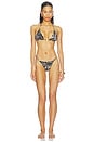 view 4 of 5 Jacquard Bikini Top in Animal