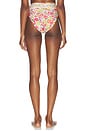 view 3 of 4 Banana Flowers High Waist Bikini Bottom in Off White