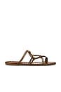 view 1 of 5 Sea Flat Sandal in Sand & Walnut