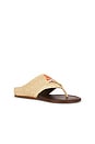 view 2 of 5 Raffia Icons Flat Sandal in Flower Walnut