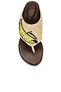 view 4 of 5 TACÓN RAFFIA ICONS KITTEN in Walnut Banana