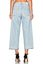 view 3 of 5 Embroidered Relaxed Crop in Medium Blue