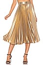 view 1 of 4 Pleated Skirt in Light Gold