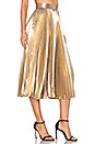 view 2 of 4 Pleated Skirt in Light Gold