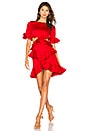 view 1 of 3 x REVOLVE Xavier Ruffle Dress in Red