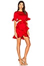 view 2 of 3 x REVOLVE Xavier Ruffle Dress in Red