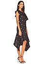 view 2 of 3 x Revolve One Shoulder Dress in Black Spot Print