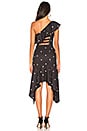 view 3 of 3 x Revolve One Shoulder Dress in Black Spot Print
