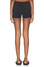 view 4 of 6 БАЙКЕРСКИЕ ШОРТЫ STRIPED MINI SHORTS in Black & White