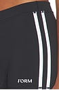 view 6 of 6 БАЙКЕРСКИЕ ШОРТЫ STRIPED MINI SHORTS in Black & White