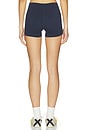 view 4 of 6 Striped Mini Shorts in Navy & Lemon