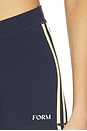 view 6 of 6 Striped Mini Shorts in Navy & Lemon