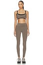 view 4 of 4 SUJETADOR DEPORTIVO DE CAPAS LAYERED SPORTS BRA in Walnut