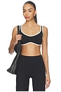 view 1 of 4 SUJETADOR DEPORTIVO CON DOBLADILLO CURVO CURVED HEM SPORTS BRA in Black