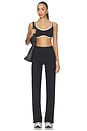 view 4 of 4 SUJETADOR DEPORTIVO CON DOBLADILLO CURVO CURVED HEM SPORTS BRA in Black